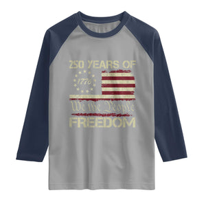 250 Years United States Raglan Shirt We The People 1776 2026 Flag Memorial Day Patriotic 250th Birthday TS10 Sport Gray Navy Print Your Wear