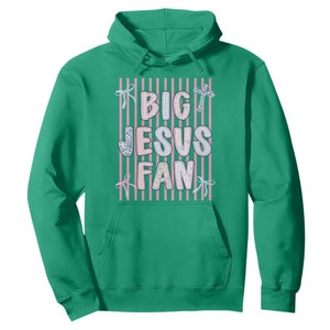 Big Jesus Fan Hoodie Striped Preppy Christian Believer Faith God Religious Gifts TS10 Irish Green Print Your Wear