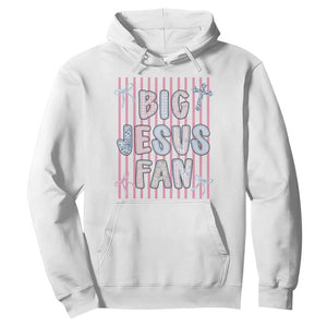 Big Jesus Fan Hoodie Striped Preppy Christian Believer Faith God Religious Gifts TS10 White Print Your Wear