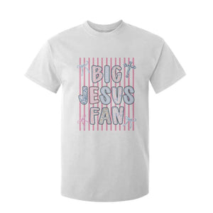 Big Jesus Fan T Shirt For Kid Striped Preppy Christian Believer Faith God Religious Gifts TS10 White Print Your Wear
