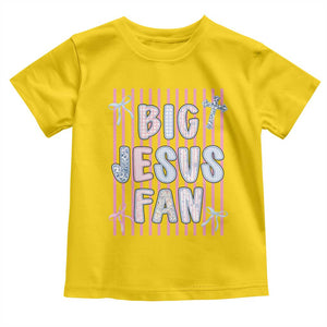 Big Jesus Fan Toddler T Shirt Striped Preppy Christian Believer Faith God Religious Gifts TS10 Daisy Print Your Wear
