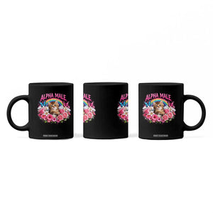 Alpha Male Coffee Mug Funny Cat Kitten Meme Rainbow Floral TS10 Print Your Wear