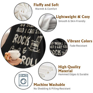 80th Birthday Gift For Men Throw Blanket Funny Man Saying Gag Gift 80 Years Old Birthday TS10 Print Your Wear