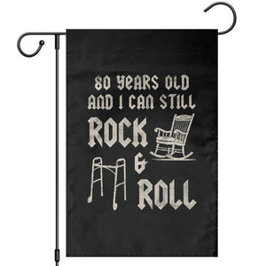 80th Birthday Gift For Men Garden Flag Funny Man Saying Gag Gift 80 Years Old Birthday TS10 Black Print Your Wear