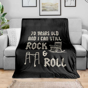 70th Birthday Gift For Men Throw Blanket Funny Man Saying Gag Gift 70 Years Old Birthday TS10 Print Your Wear