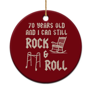 70th Birthday Gift For Men Ceramic Ornament Funny Man Saying Gag Gift 70 Years Old Birthday TS10 1pc Red Print Your Wear