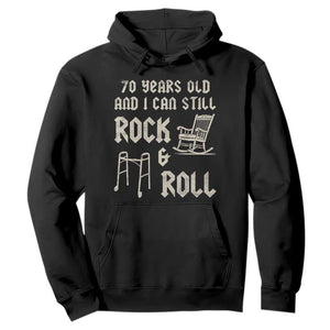 70th Birthday Gift For Men Hoodie Funny Man Saying Gag Gift 70 Years Old Birthday TS10 Black Print Your Wear