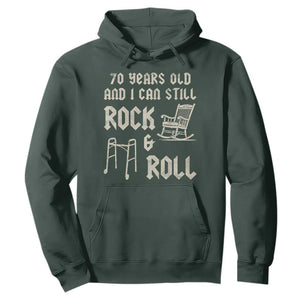 70th Birthday Gift For Men Hoodie Funny Man Saying Gag Gift 70 Years Old Birthday TS10 Dark Forest Green Print Your Wear