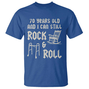 70th Birthday Gift For Men T Shirt Funny Man Saying Gag Gift 70 Years Old Birthday TS10 Royal Blue Print Your Wear