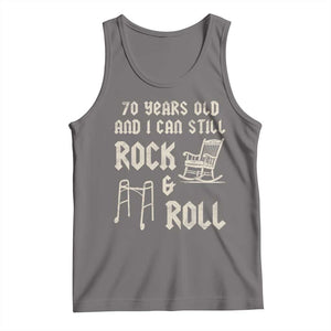 70th Birthday Gift For Men Tank Top Funny Man Saying Gag Gift 70 Years Old Birthday TS10 Deep Heather Print Your Wear