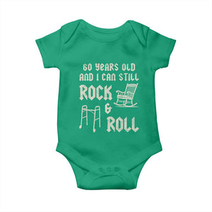 60th Birthday Gift For Men Baby Onesie Funny Man Saying Gag Gift 60 Years Old Birthday TS10 Irish Green Print Your Wear