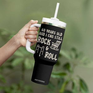 60th Birthday Gift For Men Tumbler With Handle Funny Man Saying Gag Gift 60 Years Old Birthday TS10 Print Your Wear