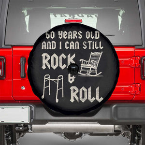 50th Birthday Gift For Men Spare Tire Cover Funny Man Saying Gag Gift 50 Years Old Birthday TS10 Black Print Your Wear
