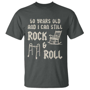 50th Birthday Gift For Men T Shirt Funny Man Saying Gag Gift 50 Years Old Birthday TS10 Dark Heather Print Your Wear