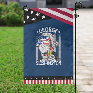 Funny 4th of July George Sloshington Washington Garden Flag Retro America Flag TS10 Classic Blue Black Print Your Wear