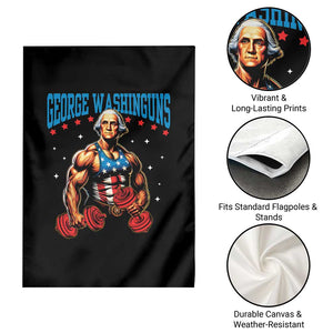 Funny George Washington Gym Garden Flag Muscular Flex Workout 4th of July TS10 Print Your Wear