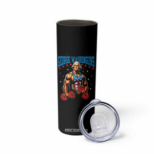 Funny George Washington Gym Skinny Tumbler Muscular Flex Workout 4th of July TS10 Print Your Wear