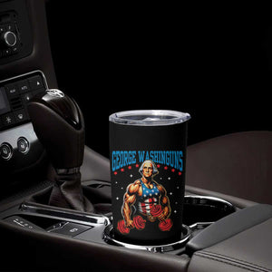 Funny George Washington Gym Tumbler Cup Muscular Flex Workout 4th of July TS10 Print Your Wear
