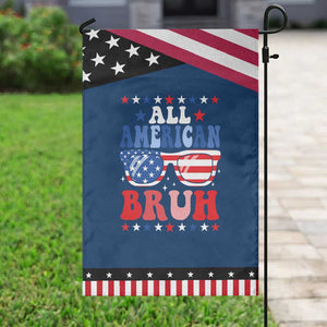 All American Bruh Patriotic 4th Of July Garden Flag USA Flag Sunglasses Teens Kids TS10 Classic Blue Black Print Your Wear