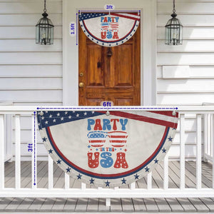 Party in The USA Patriotic Fan Flag 4th of July Independence Day