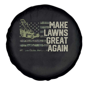 Funny Lawn Mower Dad Gardener Spare Tire Cover Make Lawns Great Again Fathers Day American Flag TS10 Print Your Wear