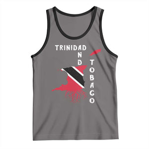 Trinidad and Tobago Flag Tank Top Trini Trinidadian Proud TS10 Deep Heather Black Print Your Wear