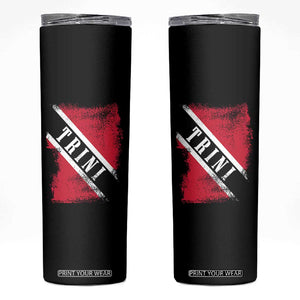 Trinidad and Tobago Flag Skinny Tumbler Caribbean Souvenir TS10 Black Print Your Wear