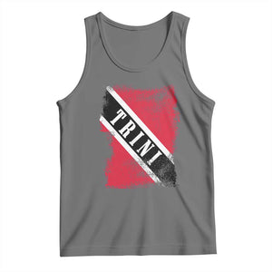 Trinidad and Tobago Flag Tank Top Caribbean Souvenir TS10 Black Heather Print Your Wear
