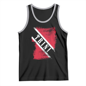 Trinidad and Tobago Flag Tank Top Caribbean Souvenir TS10 Black Athletic Heather Print Your Wear