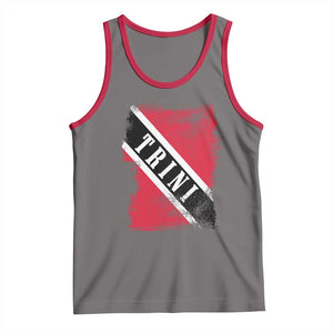 Trinidad and Tobago Flag Tank Top Caribbean Souvenir TS10 Deep Heather Red Print Your Wear