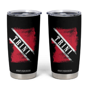Trinidad and Tobago Flag Tumbler Cup Caribbean Souvenir TS10 Black Print Your Wear