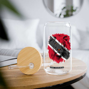 Trinidad and Tobago Flag Lion Glass Can Caribbean Souvenir TS10 Print Your Wear
