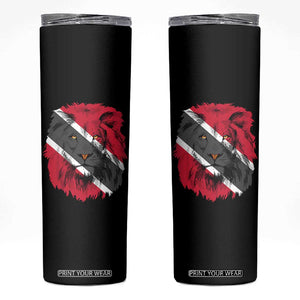 Trinidad and Tobago Flag Lion Skinny Tumbler Caribbean Souvenir TS10 Black Print Your Wear