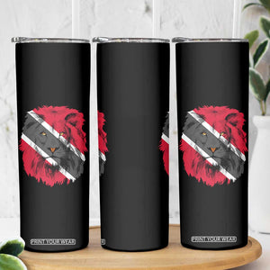 Trinidad and Tobago Flag Lion Skinny Tumbler Caribbean Souvenir TS10 Print Your Wear