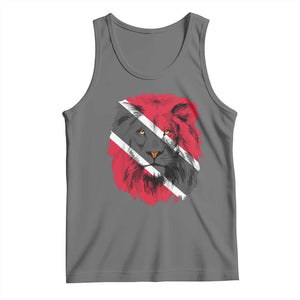 Trinidad and Tobago Flag Lion Tank Top Caribbean Souvenir TS10 Black Heather Print Your Wear