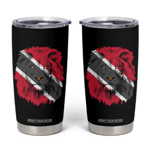 Trinidad and Tobago Flag Lion Tumbler Cup Caribbean Souvenir TS10 Black Print Your Wear