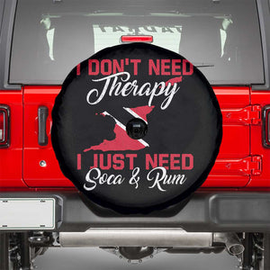 Funny Trini Spare Tire Cover Just Need Soca & Rum Trinidad and Tobago Flag TS10 Black Print Your Wear