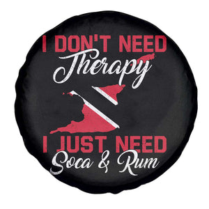 Funny Trini Spare Tire Cover Just Need Soca & Rum Trinidad and Tobago Flag TS10 Print Your Wear