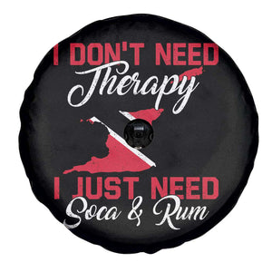 Funny Trini Spare Tire Cover Just Need Soca & Rum Trinidad and Tobago Flag TS10 Print Your Wear