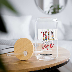 Trini Life Glass Can Trinidad and Tobago Flag Caribbean Souvenir TS10 Print Your Wear