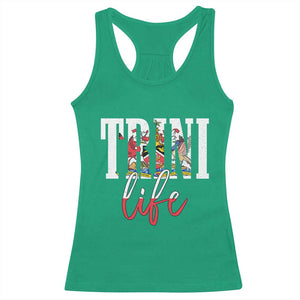 Trini Life Racerback Tank Top Trinidad and Tobago Flag Caribbean Souvenir TS10 Irish Green Print Your Wear