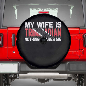 My Wife Is Trinidadian Nothing Scares Me Puerto Rican Spare Tire Cover Funny Trinidad & Tobago Husband Gift TS10 Black Print Your Wear