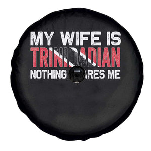 My Wife Is Trinidadian Nothing Scares Me Puerto Rican Spare Tire Cover Funny Trinidad & Tobago Husband Gift TS10 Print Your Wear