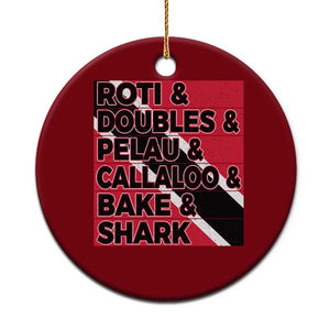Trini Pride Ceramic Ornament Trinidad and Tobago National Food TS10 1pc Red Print Your Wear