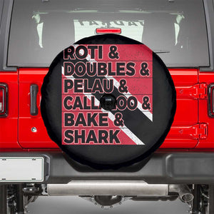 Trini Pride Spare Tire Cover Trinidad and Tobago National Food TS10 Black Print Your Wear