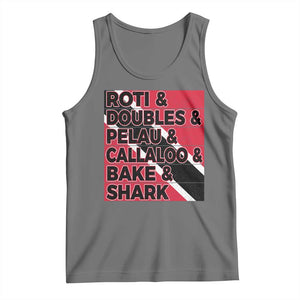 Trini Pride Tank Top Trinidad and Tobago National Food TS10 Black Heather Print Your Wear
