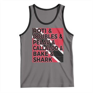 Trini Pride Tank Top Trinidad and Tobago National Food TS10 Deep Heather Black Print Your Wear