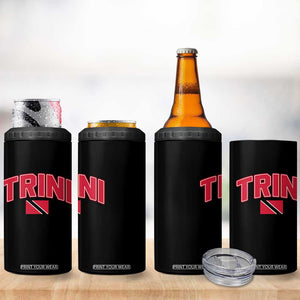 Trinidad and Tobago Flag 4 in 1 Can Cooler Tumbler Trini Pride Vintage TS10 Print Your Wear