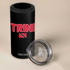 Trinidad and Tobago Flag 4 in 1 Can Cooler Tumbler Trini Pride Vintage TS10 Print Your Wear