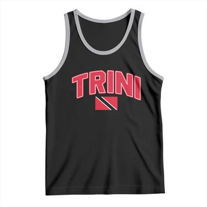 Trinidad and Tobago Flag Tank Top Trini Pride Vintage TS10 Black Athletic Heather Print Your Wear